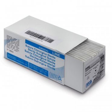 Omnia PTFE Suture 75cm 5/0 Cutting Edge 12mm 1/2 Circle