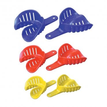 Orthocare Impression Trays Bulk Size 2 Medium Lower Red