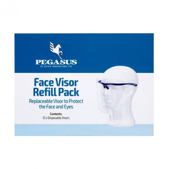 Pegasus Face Visor Refill Pack (18010) - Pack 12