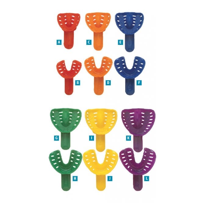 Pegasus Orthodontic Trays Size 1 Lower Red (117141)