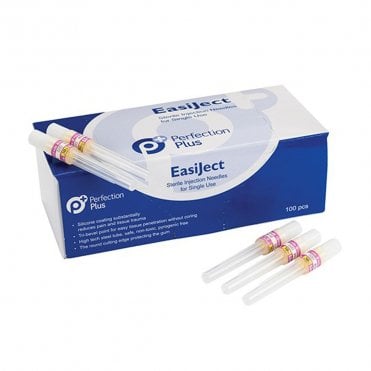 Perfection Plus EasiJect Sterile Needles 27Gx25mm - Pack100