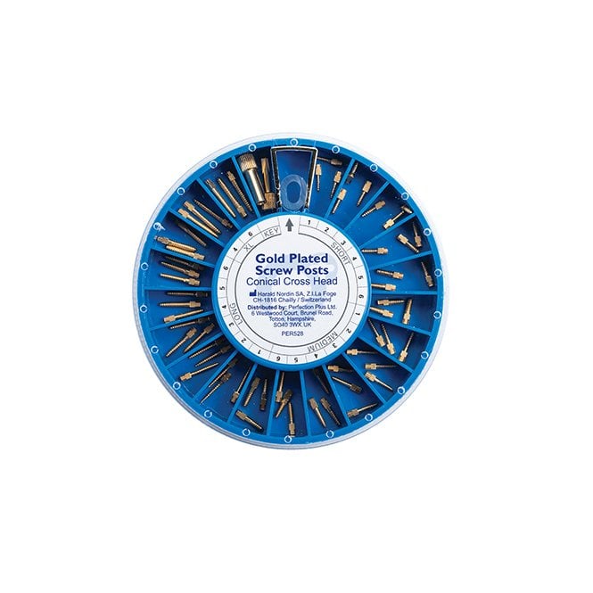 Perfection Plus Gold Screw Posts Kit (PP012/3001) -Box240