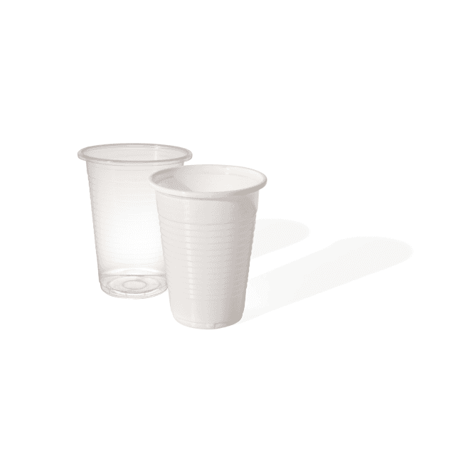 Plastic Cups White Polypropylene 180ml (21809) - Case2000