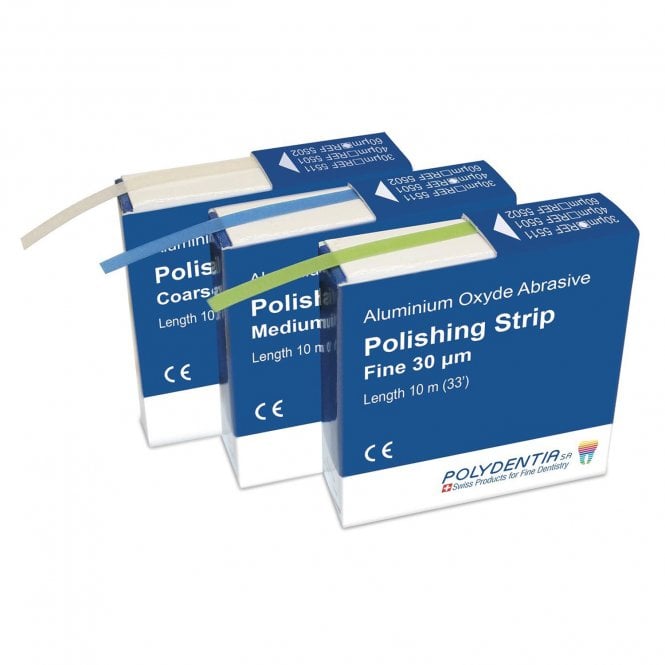 Polydentia Abrasive Strip 40micron 10m (5501) - Each