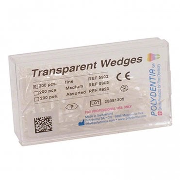 Polydentia Translucent Wedges Medium (5903) - Box200