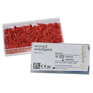 Polydentia Wood Wedges Pinky 11mm (5011) - Box200