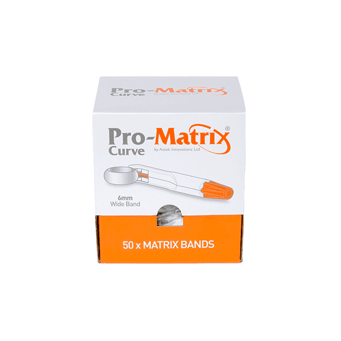 Astek Pro-Matrix Curve Wide 6mm Orange (19006) - Pack50