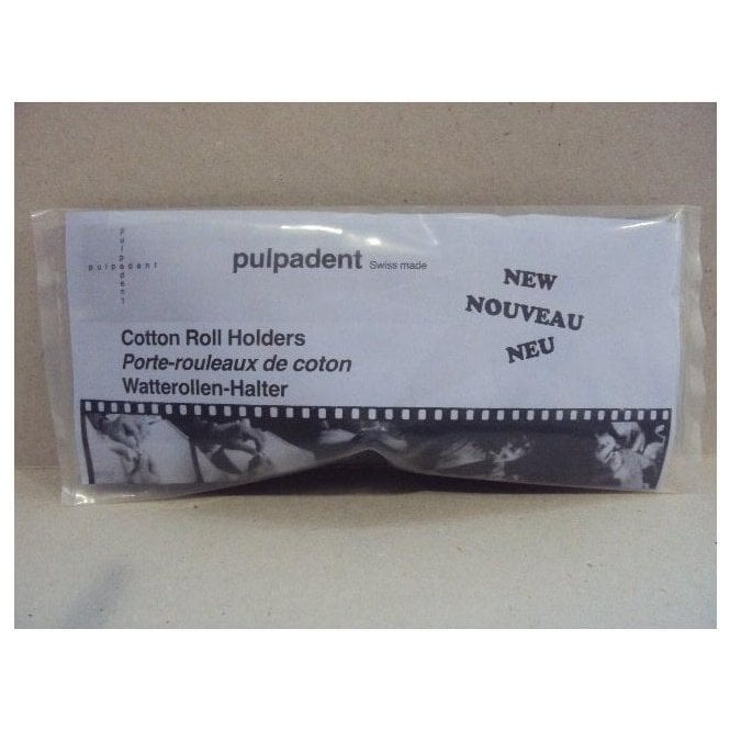 Pulpadent Cotton Roll Holders Blue - Pack50