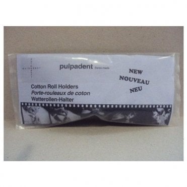 Pulpadent Cotton Roll Holders Blue - Pack50