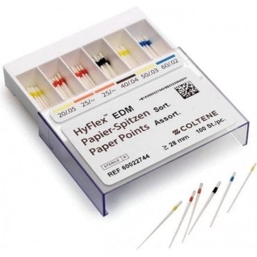 Roeko HyFlex EDM Paper Points Assorted 20/.05-60/.02