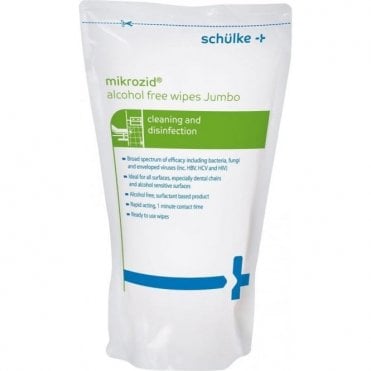 Schulke Mikrozid Alcohol Free Wipes Refill (70003112) -Pk200