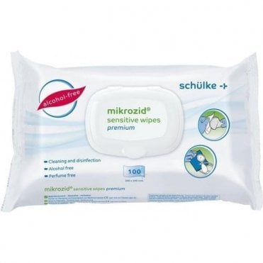 Schulke Mikrozid Sensitive Premium Wipes Soft Pack - Pack100