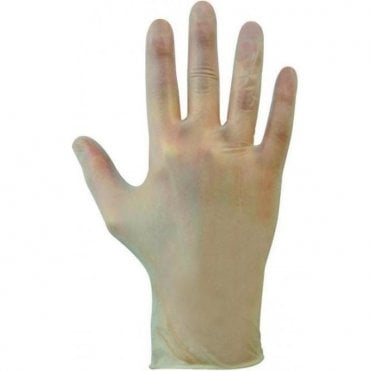 Shield 2 Clear Vinyl Powder Free Gloves Medium (GD09)