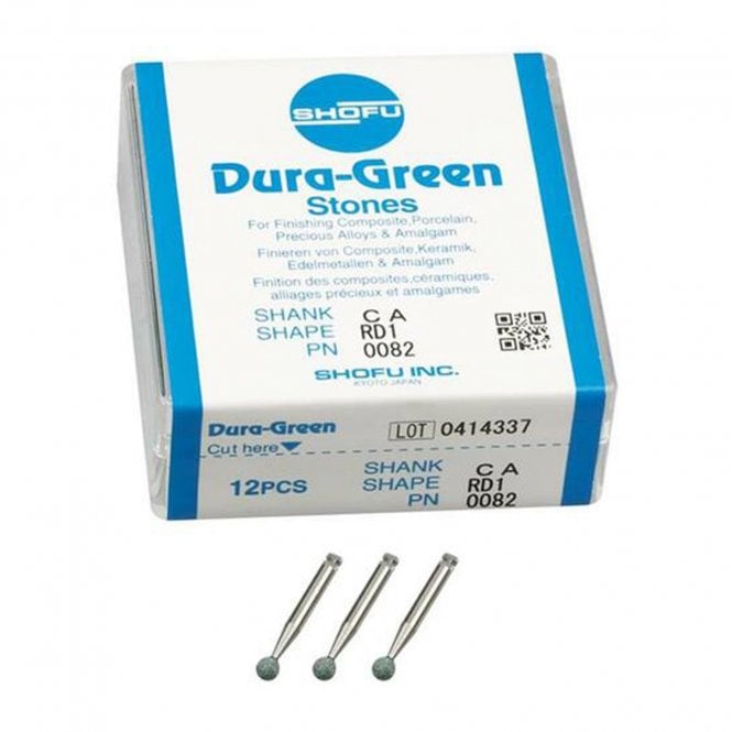 Shofu Dura-Green Stones CA RD1 0082 - Box12
