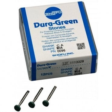 Shofu Dura-Green Stones CA WH4 0096 - Box12