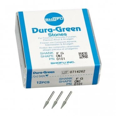 Shofu Dura-Green Stones FG CN1 0101 - Box12