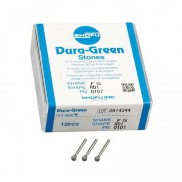 Shofu Dura-Green Stones FG RD1 0107 - Box12