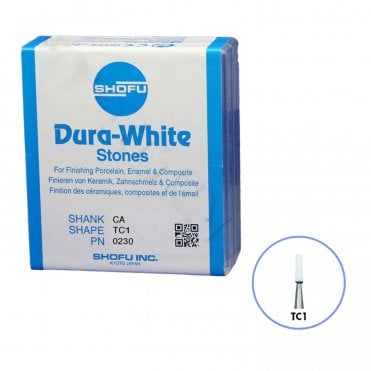 Shofu Dura-White Polishing Stone TC1 CA 0230 - Box12