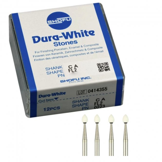 Shofu Dura-White Stones CA FL1 0222 - Box12