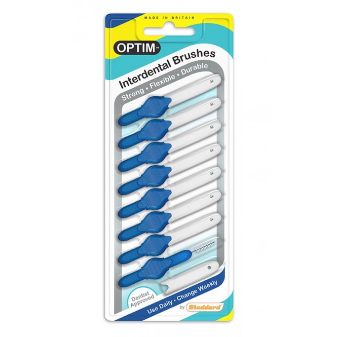 Stoddard OPTIM Interdental Brush Blue XFine - Pack8