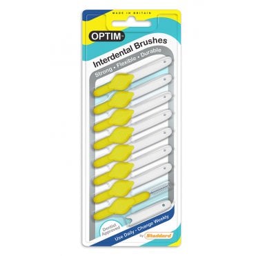 Stoddard OPTIM Interdental Brush Yellow Fine - Pack8