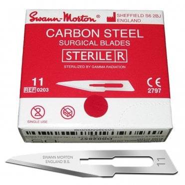Swann-Morton Surgical Blades Sterile No.11 (0203) - Box100