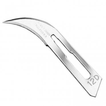 Swann-Morton Surgical SS Blades Sterile No.12D (0318)-Box100
