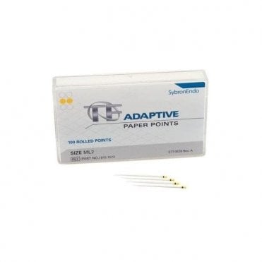 SybronEndo TF Adaptive Paper Points Med/Large Yellow ML2