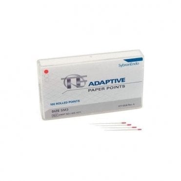 SybronEndo TF Adaptive Paper Points Small Red SM3 - Pack100