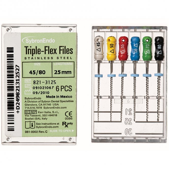 SybronEndo Triple-Flex Files 25mm 10  (25944E) - Pack6