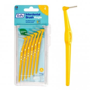 TePe Angle Interdental Brush Yellow 0.7mm - Pack6