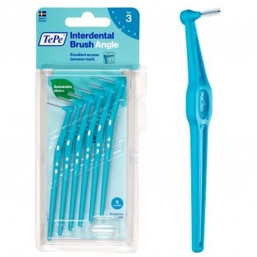 TePe Angle Interdental Brushes Blue 0.6mm 12x6pk (152040)