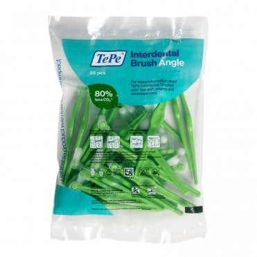 TePe Angle Interdental Brushes Green 0.8mm (154460) -Pack25