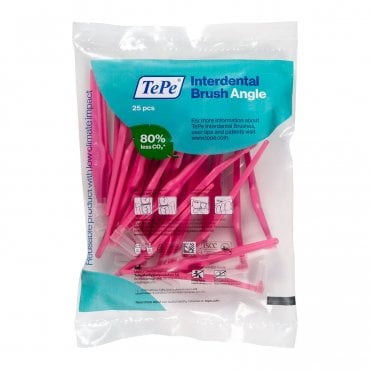 TePe Angle Interdental Brushes Pink 0.4mm (154410) - Pack25