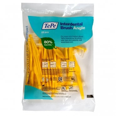 TePe Angle Interdental Brushes Yellow 0.7mm 12x6pk (152050)