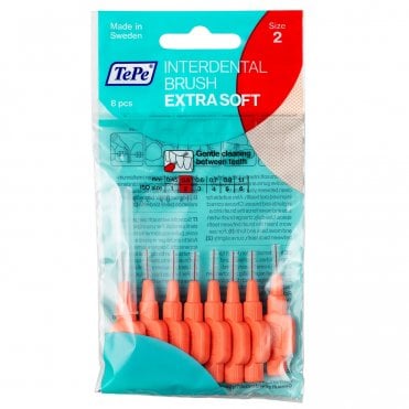 TePe Interdental Brushes Extra Soft Light Red 0.5mm (122235)