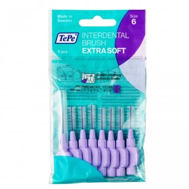 TePe Interdental Brushes Extra Soft Purple 1.1mm (122475)