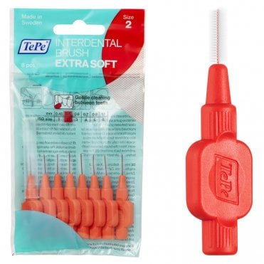 TePe Interdental Brushes Extra Soft Red 0.5mm (122435) - 25