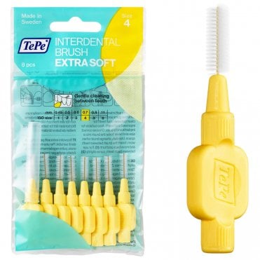 TePe Interdental Brushes Extra Soft Yellow 0.7mm (122455)
