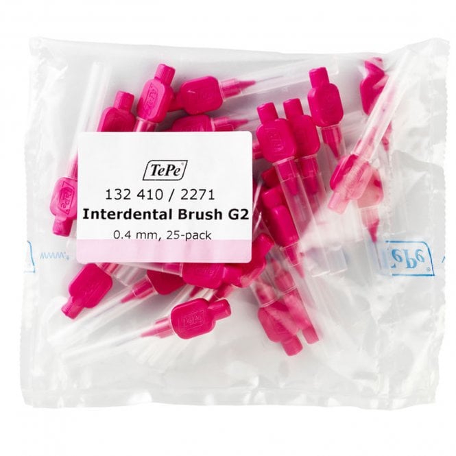 TePe Interdental Brushes Pink 0.4mm 10x8pk (138210) - Box10