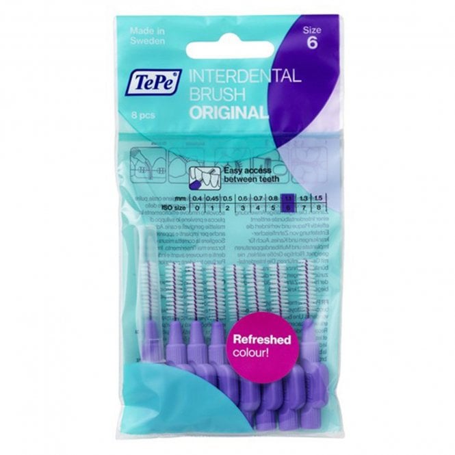 TePe Interdental Brushes Purple 1.1mm 10x8pk (118270) -Box10