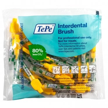 TePe Interdental Brushes Yellow 0.7mm (112450) - Pack25