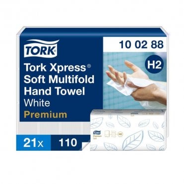 Tork Xpress Soft Multifold Hand Towel Premium White, 2 Ply