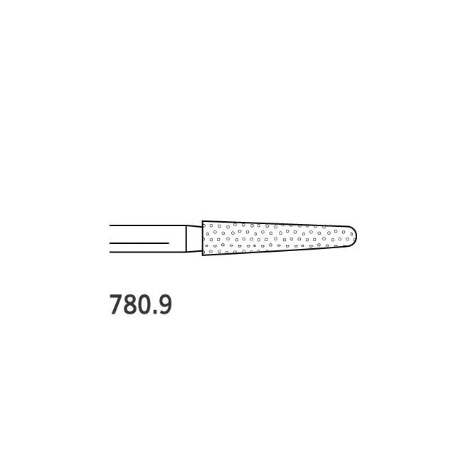 Two Striper Burs Round End Taper FG 780.9 Coarse - Pack 5