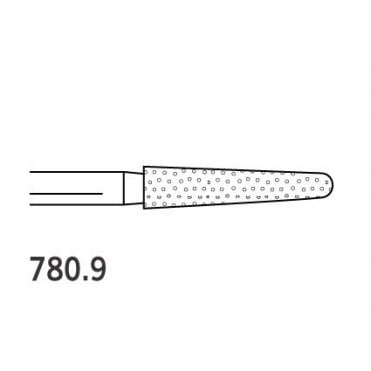 Two Striper Burs Round End Taper FG 780.9 Coarse - Pack 5