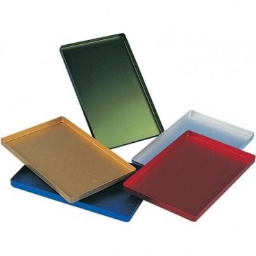 UnoDent Aluminium Instrument Tray Solid Red (GTT011) - Each