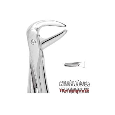 UnoDent Forceps 74N Small L Roots/Crowded Incisors - Each