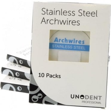 UnoDent S/Steel Archwires Euro Archform Lower 17x25 UnoPk