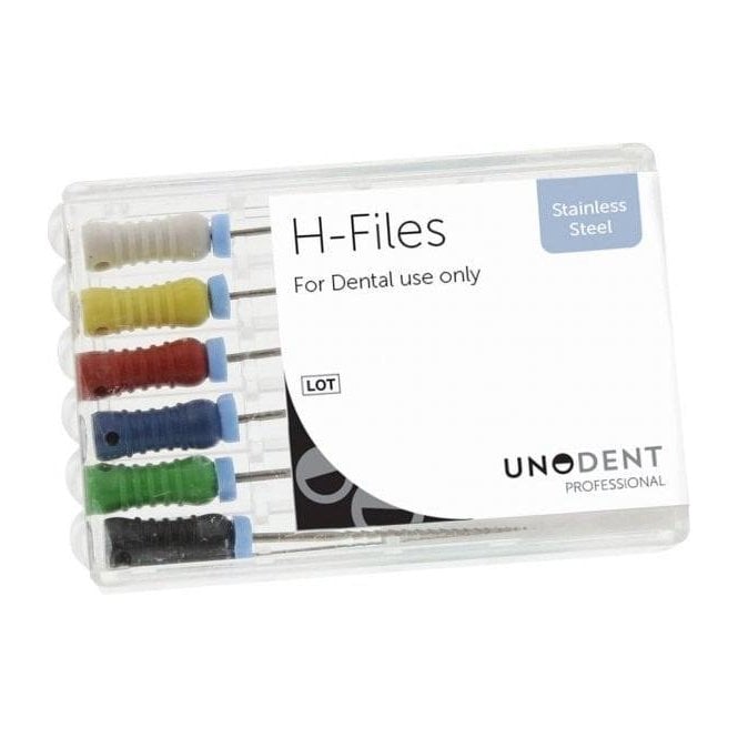 UnoDent SS H File (Hedstrom) 28mm Size 20 - Pack6