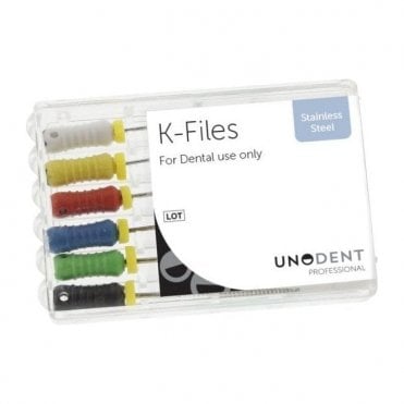 UnoDent SS K File 21mm Size 30 - Pack6